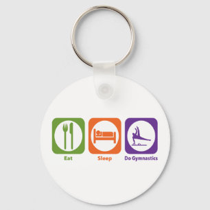 Eat Sleep Do Gymnastiek Sleutelhanger