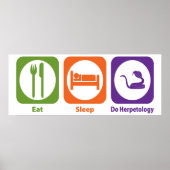 Eat Sleep Do Herpetology Poster (Voorkant)