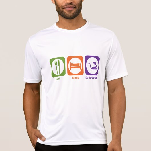 Eat Sleep Do Herpetology T-shirt (Voorkant)