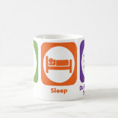 Eat Sleep Do Materials Science Koffiemok (Center)