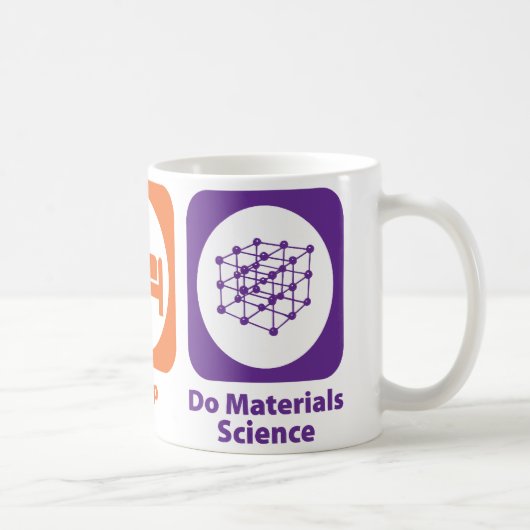 Eat Sleep Do Materials Science Koffiemok (Rechts)