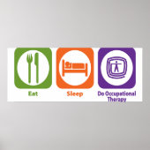Eat Sleep Do Occupational Therapy Poster (Voorkant)