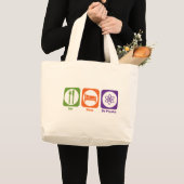 Eat Sleep Do Physics Grote Tote Bag (Voorkant (product))