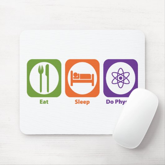 Eat Sleep Do Physics Muismat (Met muis)