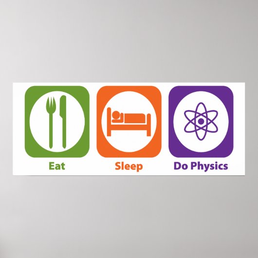 Eat Sleep Do Physics Poster (Voorkant)