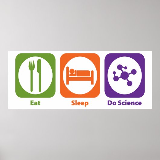 Eat Sleep Do Science Poster (Voorkant)