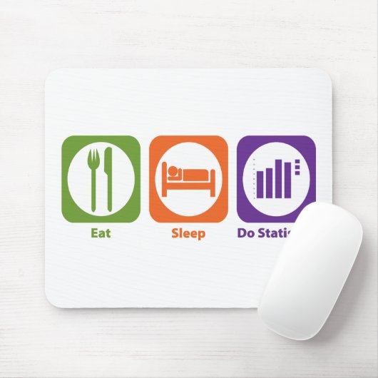 Eat Sleep Do Statistieken Muismat (Met muis)