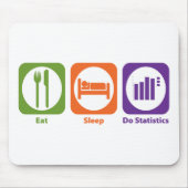 Eat Sleep Do Statistieken Muismat (Voorkant)