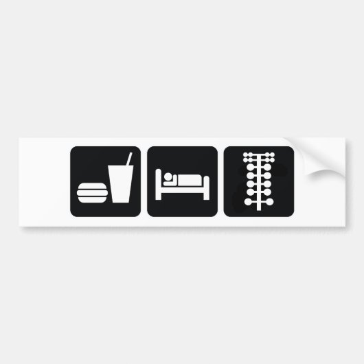 Eat Sleep Drag Race Bumpersticker (Voorkant)