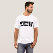 Eat Sleep Drag Race T-shirt (Voorkant volledig)