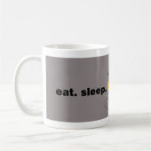 Eat Sleep Draw Herhaal Coffee Tea Mok Cup cadeau (Links)