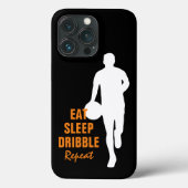 Eat Sleep Dribble Herhaal basketbalsilhouet Case-Mate iPhone Case (Achterkant)