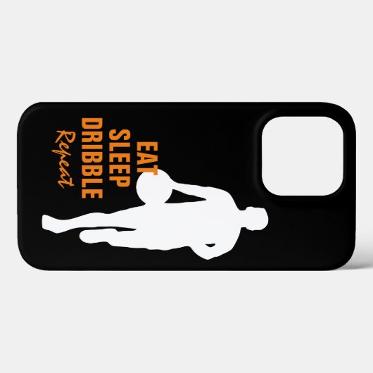 Eat Sleep Dribble Herhaal basketbalsilhouet Case-Mate iPhone Case (Achterkant (horizontaal))