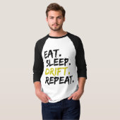 Eat Sleep Drift Herhalen - Driften T-shirt (Voorkant volledig)