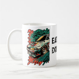 Eat Sleep Drift herhalen. Japanse auto extreem Koffiemok