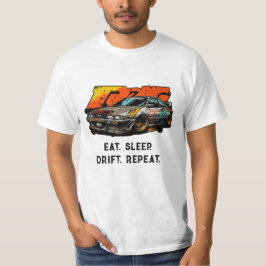 Eat Sleep Drift herhalen. Japanse auto extreem T-shirt