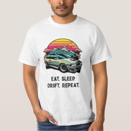 Eat Sleep Drift herhalen. Japanse auto extreem T-shirt