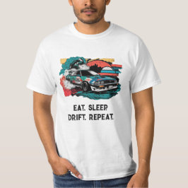 Eat Sleep Drift herhalen. Japanse auto extreem T-shirt