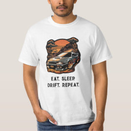Eat Sleep Drift herhalen. Japanse auto extreem T-shirt
