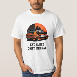 Eat Sleep Drift herhalen. Japanse auto extreem T-shirt