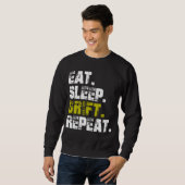 Eat Sleep Drift Repeat - Funny Drifting Trui (Voorkant volledig)
