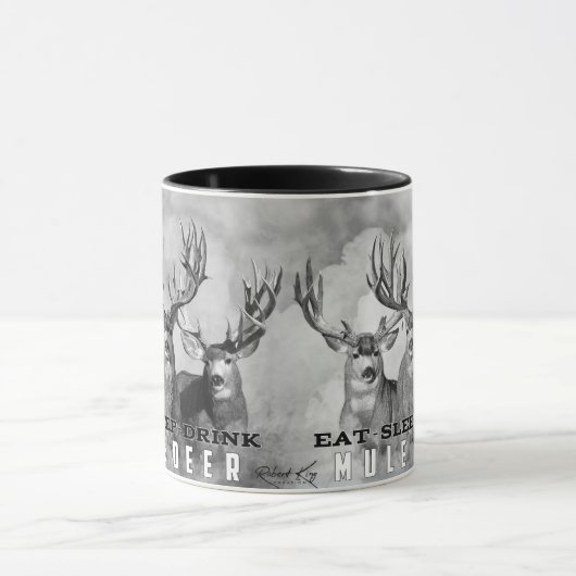 Eat Sleep Drink Mule Deer Mok (Midden)