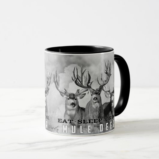 Eat Sleep Drink Mule Deer Mok (Voorkant rechts)