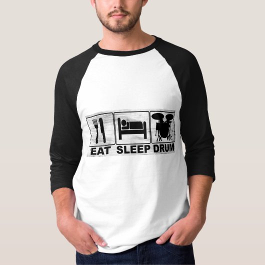 EAT SLEEP DRUM T-SHIRT (Voorkant)