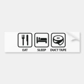 Eat Sleep Duct Tape Bumpersticker (Voorkant)