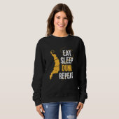 Eat Sleep Dunk Herhaal Basketball Trui (Voorkant volledig)