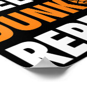 Eat Sleep Dunk Herhaal Fun Basketball Bball Poster (Hoek)