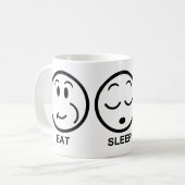 Eat Sleep Economics Koffiemok (Voorkant links)