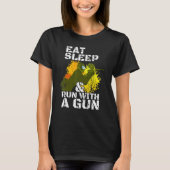 Eat Sleep en voer uit met een Pistool Paintball T-shirt (Voorkant)