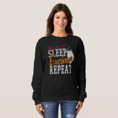Eat Sleep Euchre Repat Trui (Voorkant volledig)