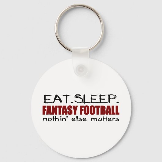 Eat Sleep Fantasy Football Sleutelhanger (Voorkant)