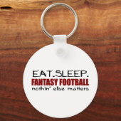 Eat Sleep Fantasy Football Sleutelhanger (Voorkant)