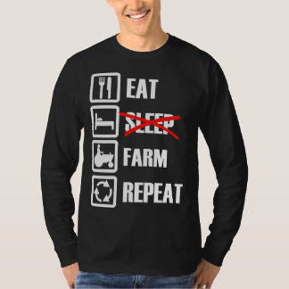 Eat Sleep Farm Repeat T-shirt