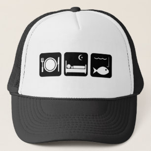 Eat Sleep Fish 1 Trucker Pet