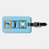 Eat Sleep Fish Bagagelabel (Voorkant horizontaal)