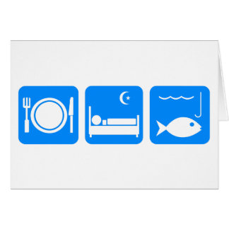 Eat Sleep Fish blauw