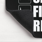 Eat Sleep Fish Herhalen Muismat (Hoek)