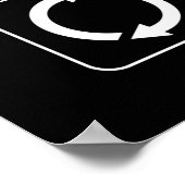 Eat Sleep Fish Herhalen Poster (Hoek)