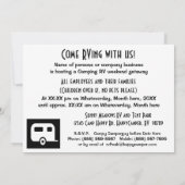 Eat Sleep FISH! Je bent uitgenodigd op een Camping Kaart (Achterkant)