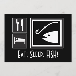 Eat Sleep FISH! Je bent uitgenodigd op een Geviste Kaart