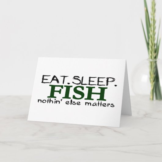 Eat Sleep Fish Kaart (Voorkant)