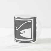 Eat Sleep FISH! Matglas Koffiemok (Voorkant rechts)