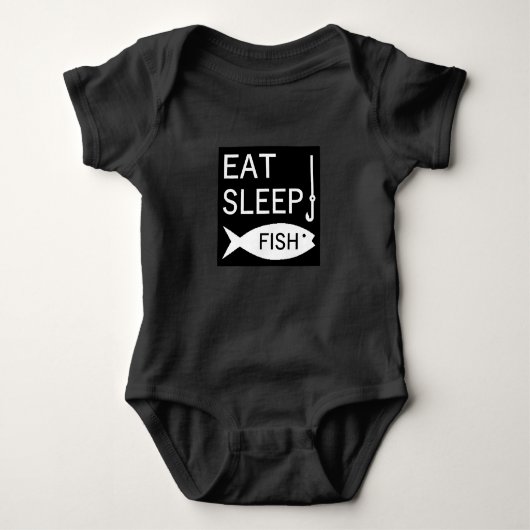 Eat Sleep Fish Romper (Voorkant)
