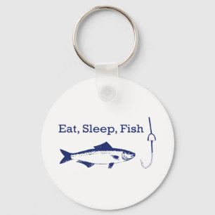 Eat Sleep Fish Sleutelhanger