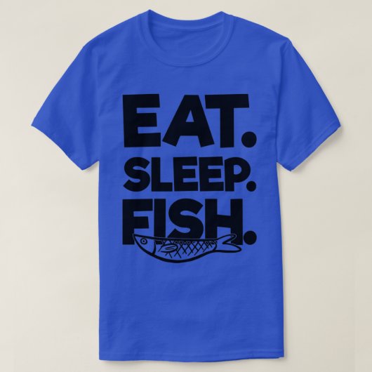 Eat Sleep Fish T-shirt (Design voorkant)