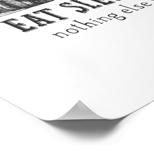 Eat Sleep Fish  Tackbox Poster (Hoek)